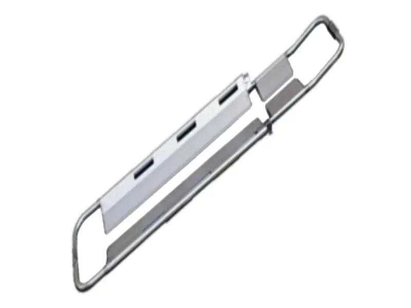 Aluminum shovel stretcher with stretcher straps 200x43x7 cm