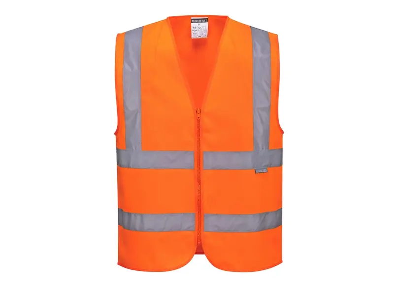 Gilet de sécurité Portwest C375, orange fluorescent haute visibilité, taille L
