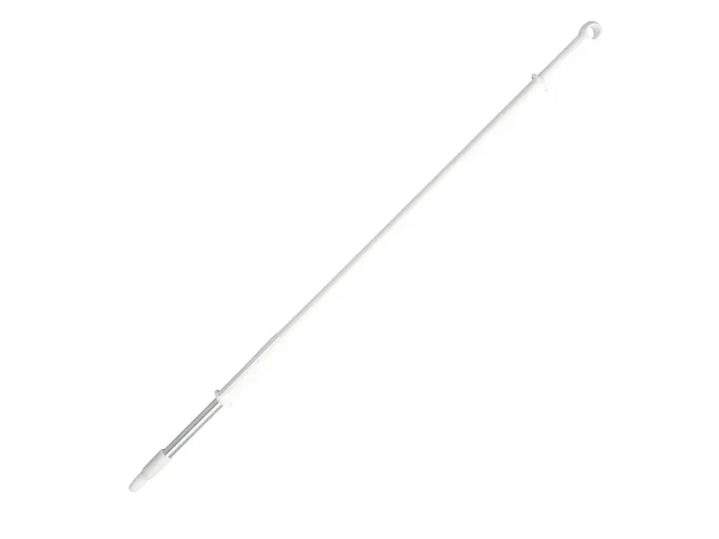 FBK 29856-1 ergonomic aluminium telescopic handle 1700 to 2800 mm white