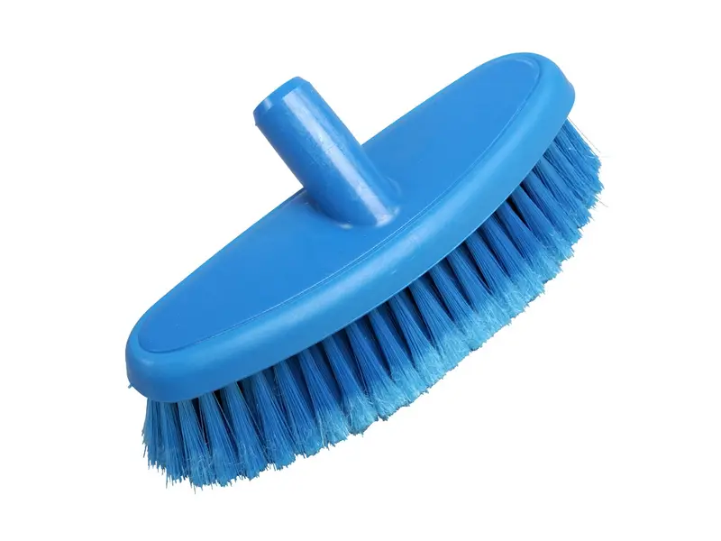Brosse de lavage souple perméable à l'eau. Ovale FBK 24104-2 265 x 90 mm bleue