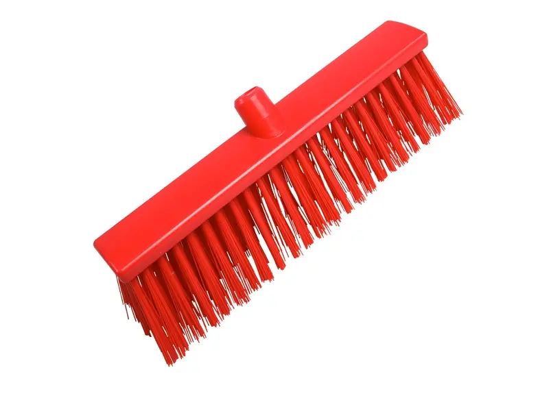Hard broom FBK 25190-3 400x60 mm red
