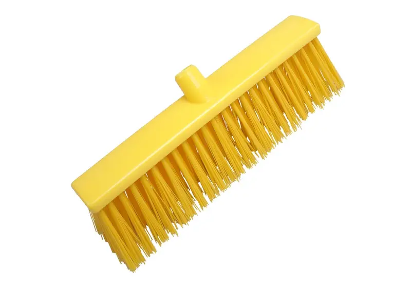 Hard broom FBK 25190-4 400x60 mm yellow