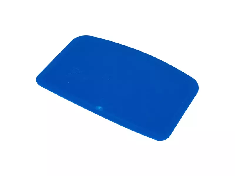 Deegschraper recht zonder gat PP FBK 81911-2 146x98 mm blauw