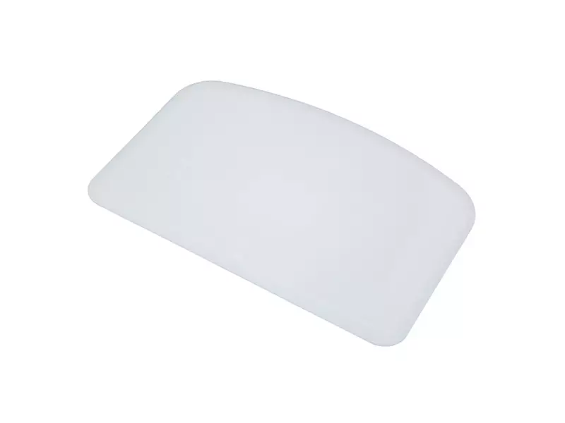 Deegschraper recht zonder gat PP FBK 81911-1 146x98 mm wit