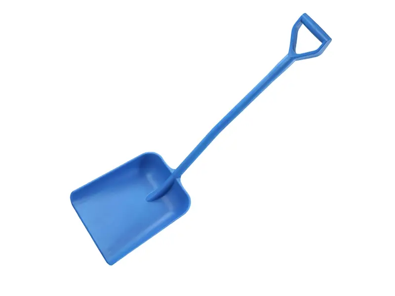 FBK 14104-2 schop D-grip ergonomisch groot blad 1120 mm blauw