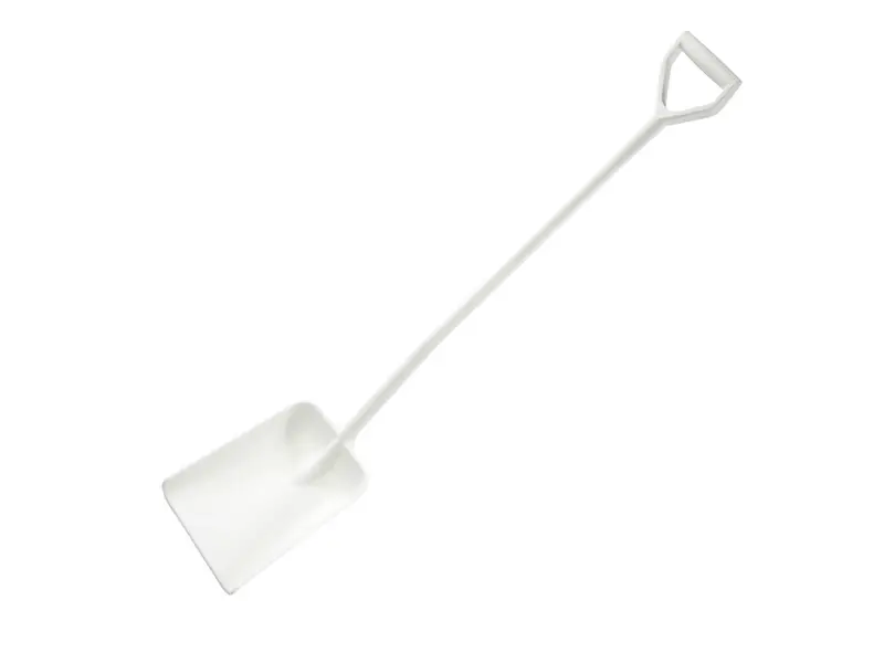Pelle FBK 15103-1, poignée en D ergonomique, 1330 mm, blanche