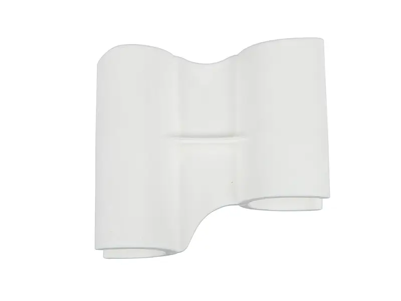 Pince en acier FBK 80204-1 en polypropylène blanc pour pelle à poussière d'hôtel