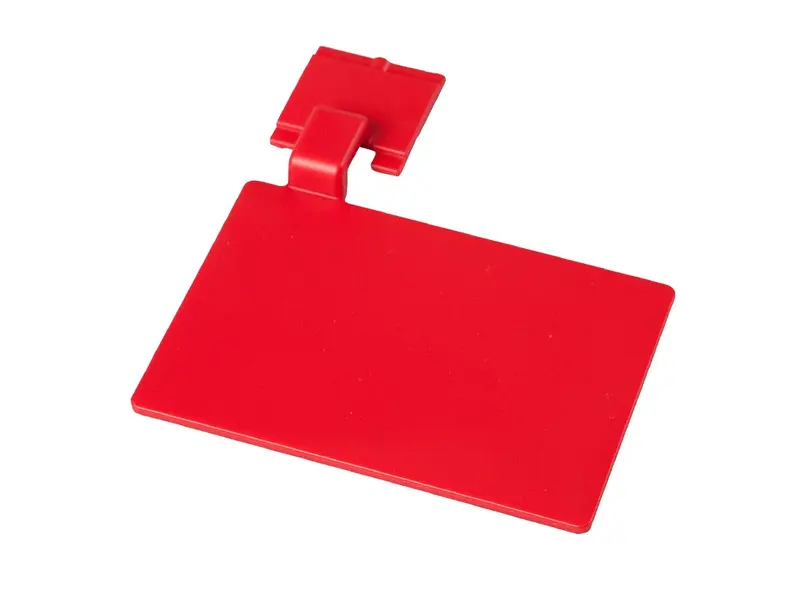Bordje voor ophangrail FBK 80002-3 110x75 mm rood