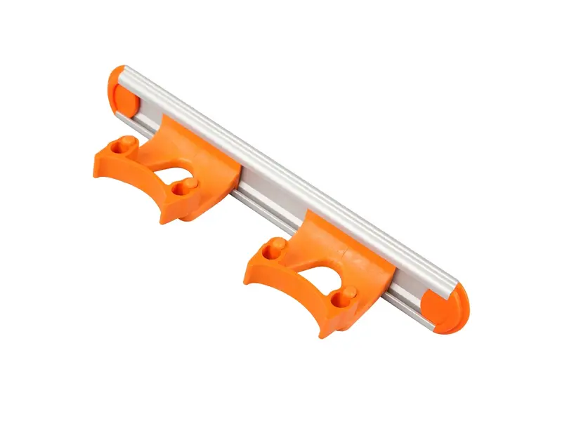 Rail de suspension avec 2 pinces FBK 15158-7 300 mm orange