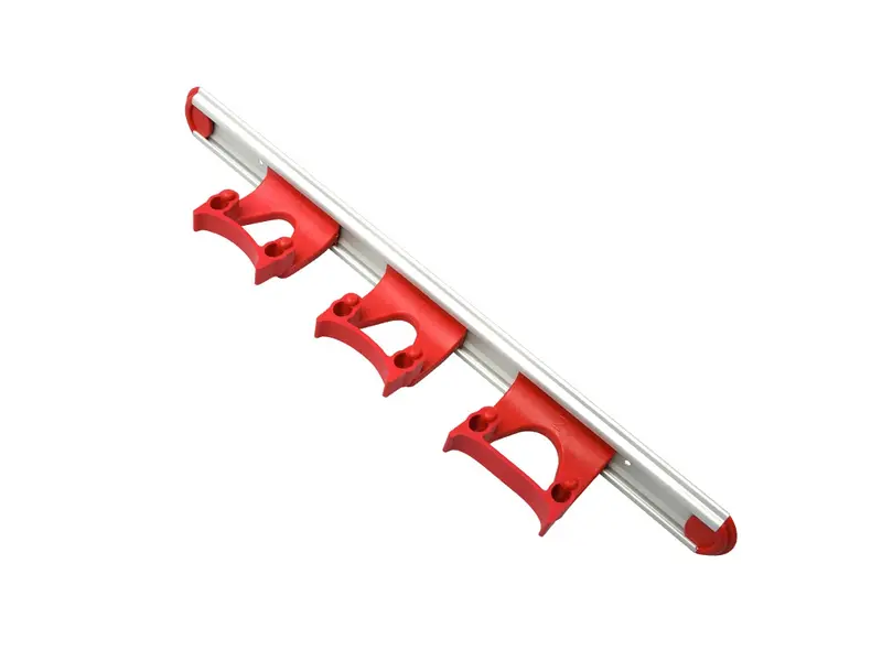 Ophangsysteem 3x klem FBK 15155-3 460x65 mm rood