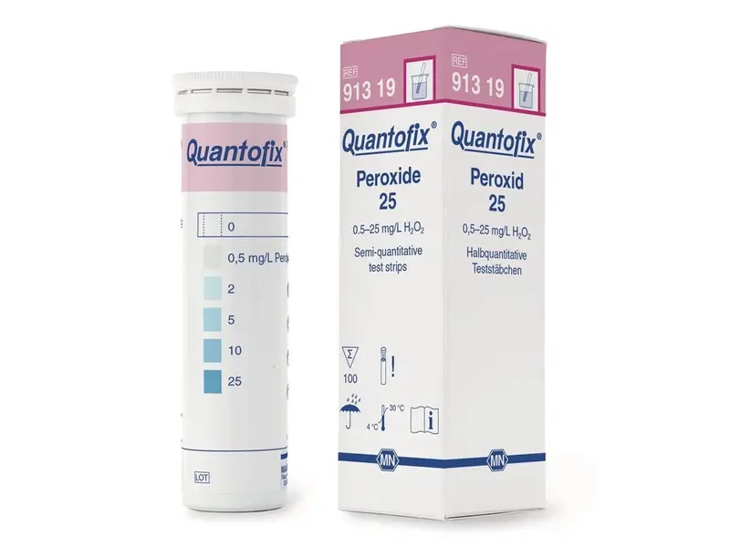 Quantofix Peroxide test strips 0-25 mg/l