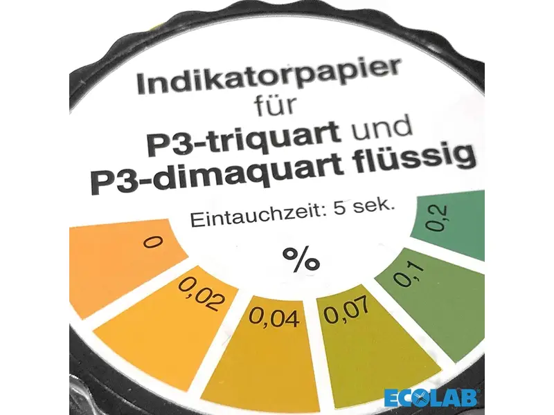 Ecolab P3-Triquart testpapier voor Quat residuen