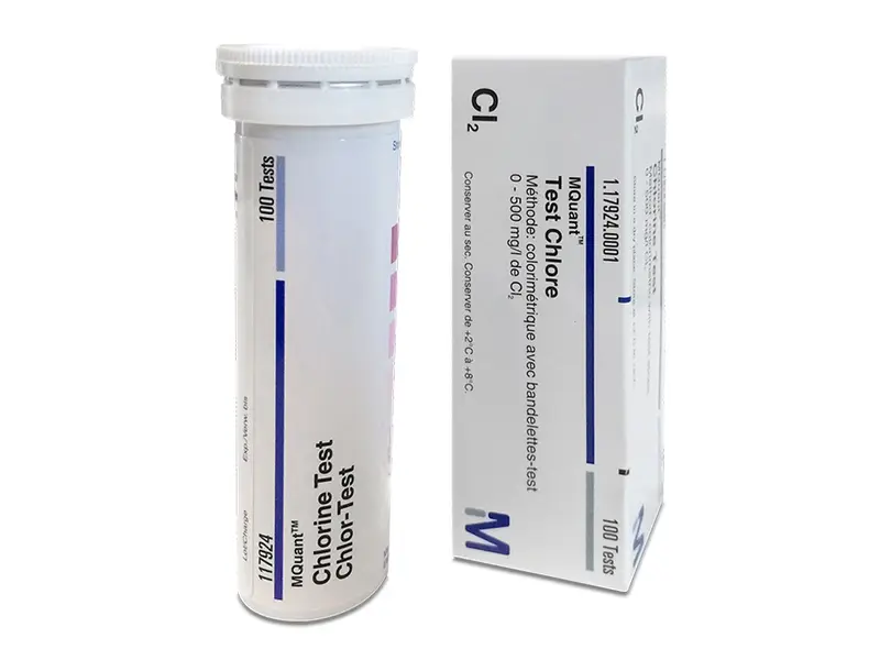 MQuant Chloor teststrookjes 0-500 mg/l