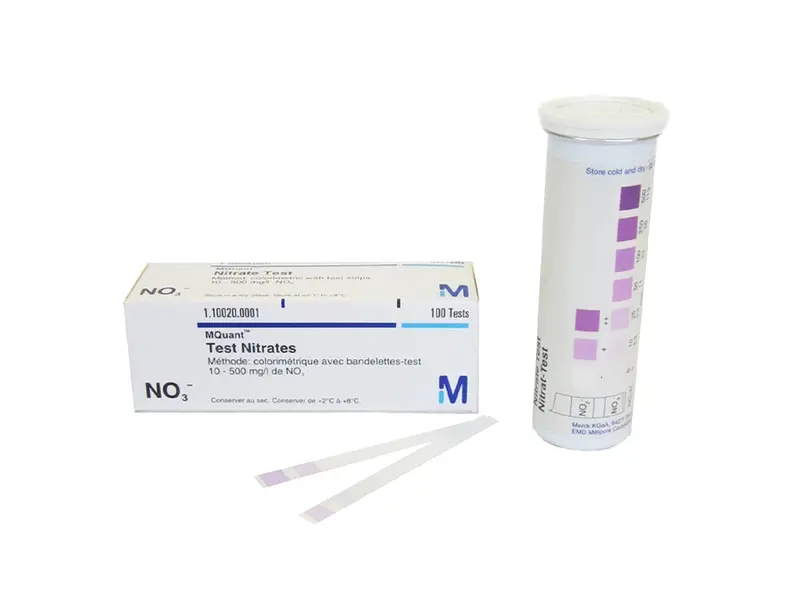 Bandelettes de test de nitrate MQuant 10-500 mg/l