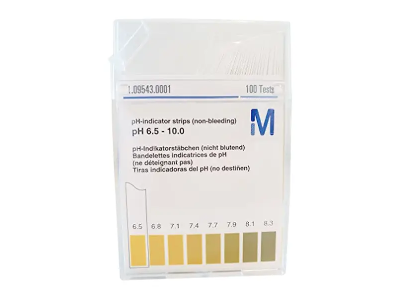 Bandelette indicatrice de pH MQuant 6,5-10,0 pH