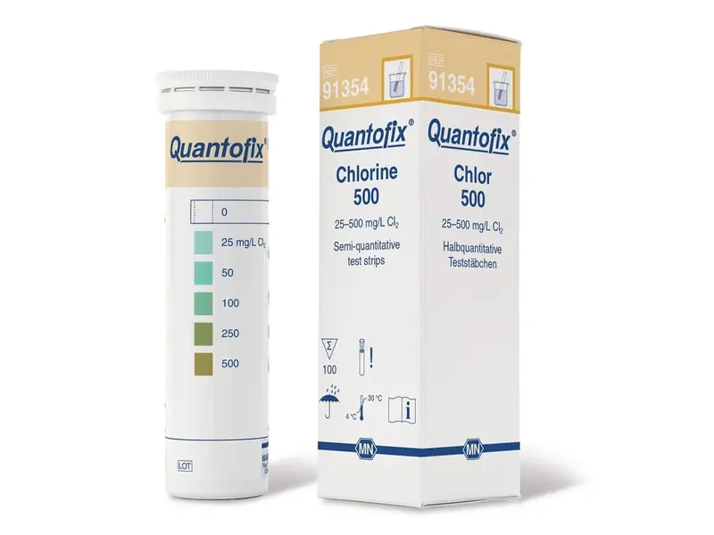 Quantofix Chloor teststrookjes 0-500 mg/l