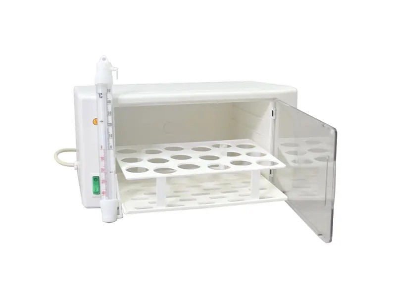 Cultura-M mini incubator including thermometer and multi-rack