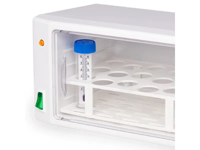 Cultura-M mini incubator including thermometer and multi-rack