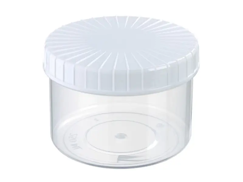 Pot d'échantillon en PP avec couvercle à vis Unipot 250 ml transparent
