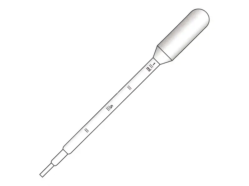 Pasteur pipettes non-sterile 155 mm filling volume 3.4 ml scale 0.25 ml