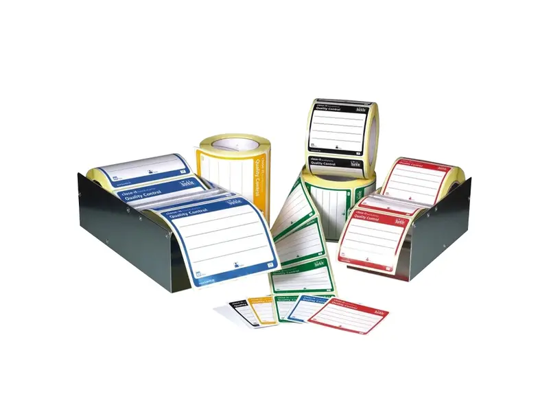 Close-it etiket onbedrukt Food & Pharma 95x95 mm wit