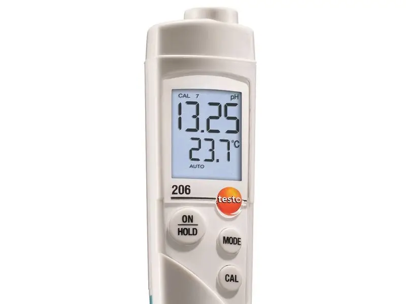 testo 206-pH1 pH meter for liquids starter kit