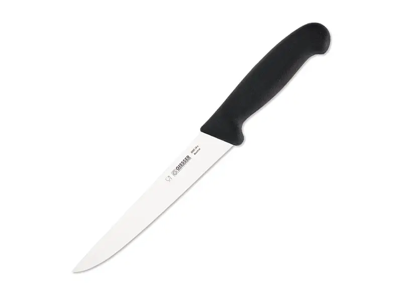 Couteau à lame Giesser 3005, lame de 18 cm, noir