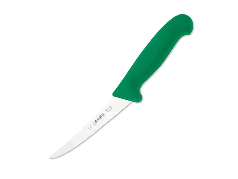 Couteau à désosser semi-flexible Giesser 2505, lame de 13 cm, vert
