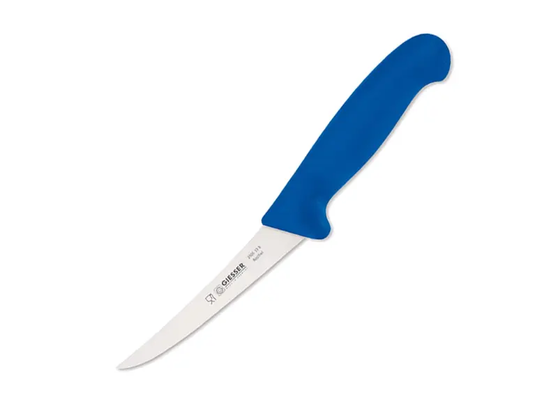 Couteau à désosser semi-flexible Giesser 2505, lame de 13 cm, bleu