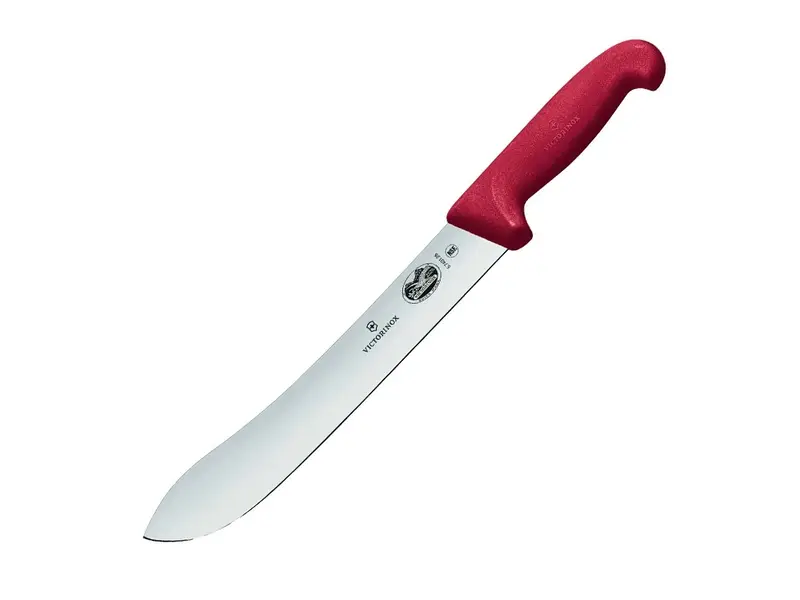 Couteau de boucher Victorinox Fibrox, lame 5.7401.25, 25 cm, rouge
