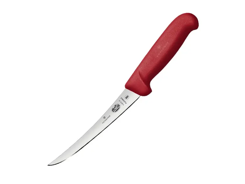Couteau à désosser Victorinox Fibrox 5.6611.12, lame flexible, 12 cm, rouge