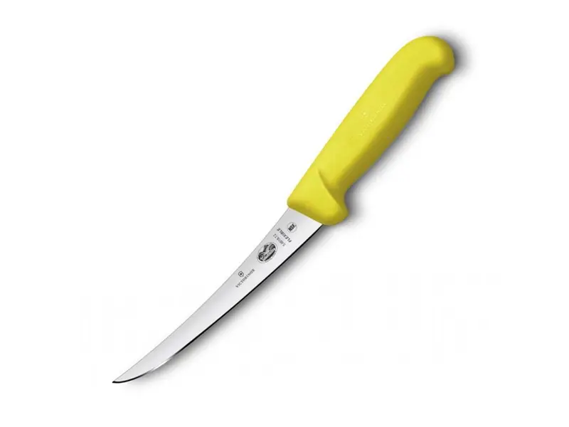 Victorinox Fibrox 5.6618.12 uitbeenmes flexibel lemmet 12 cm geel