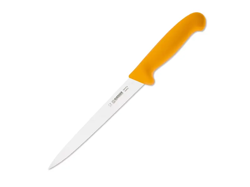 Couteau à fileter Giesser 7365-16, lame très flexible, 16 cm, jaune