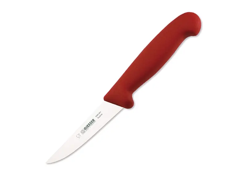 Couteau de volailler Giesser 3185-10, lame de 10 cm, rouge