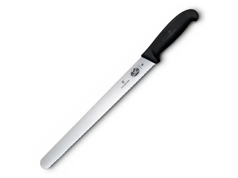 Couteau à pain Victorinox Fibrox 5.4233.36, lame dentelée, 36 cm, noir
