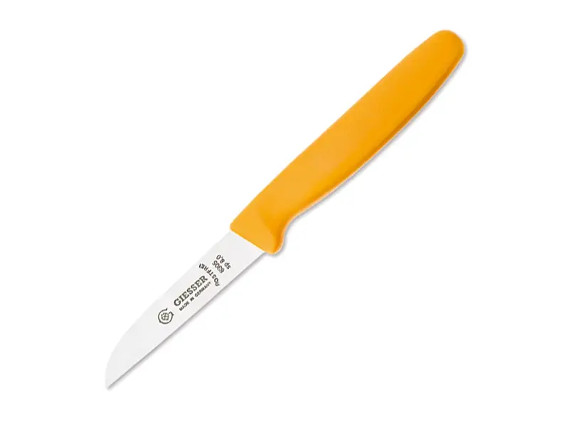 Couteau à légumes Giesser 8305, lame de 8 cm, jaune