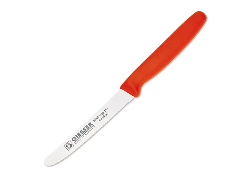 Giesser 8365 wsp universal serrated knife 11 cm blade red