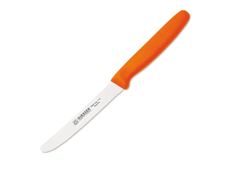 Giesser 8365 wsp universal serrated knife 11 cm blade orange