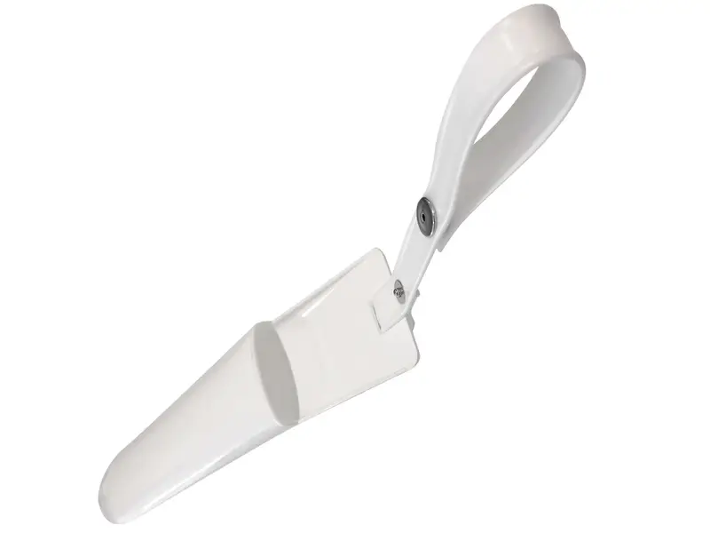 White plastic knife holder for 1 knife
