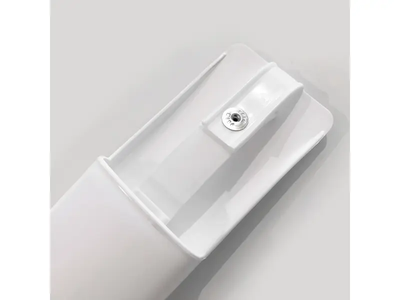 White plastic knife holder for 1 knife