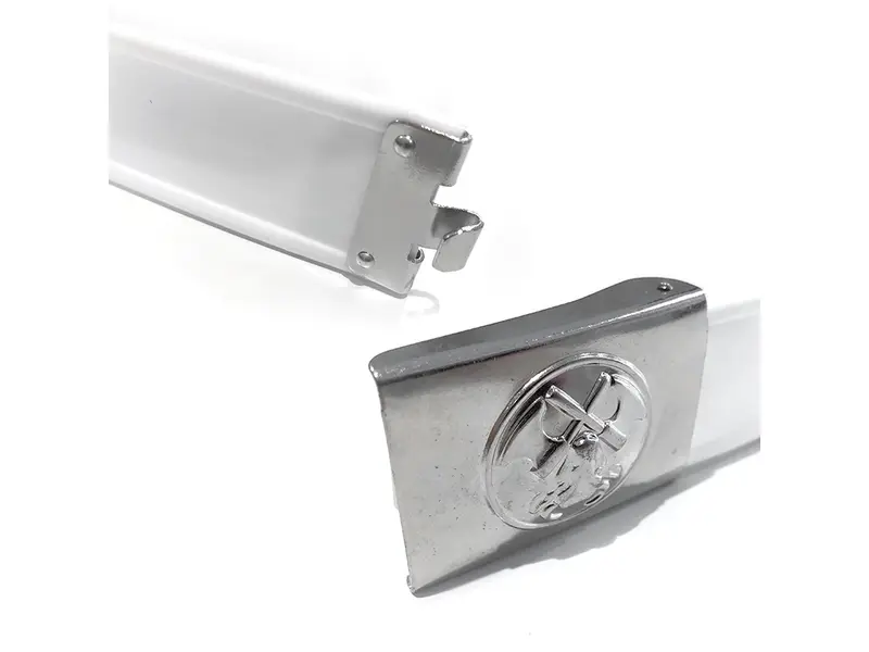 Plastic knife holder for 1 knife complete with strap white