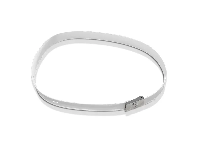 Plastic knife holder for 1 knife complete with strap white
