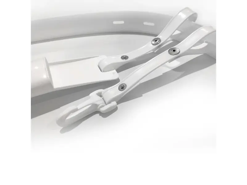 Plastic knife holder for 1 knife complete with strap white