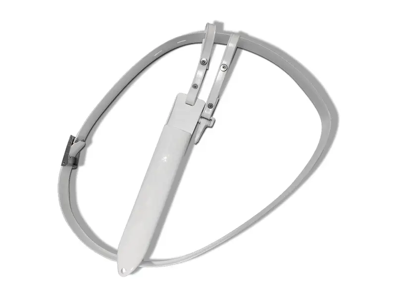 Plastic knife holder for 1 knife complete with strap white