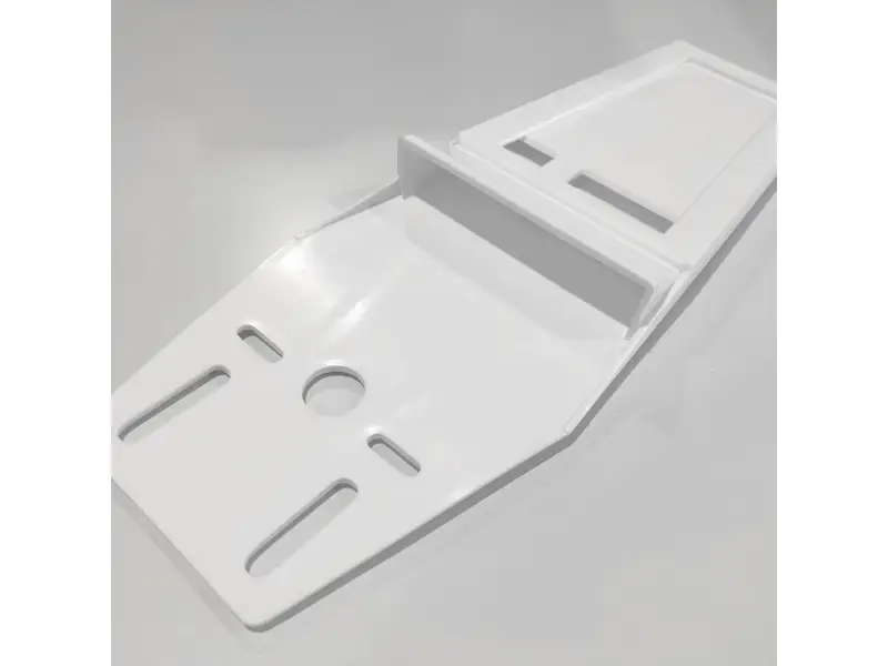 White plastic knife holder for 2-3 knives