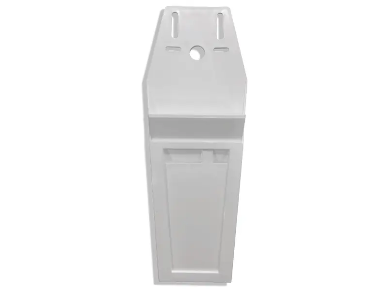 White plastic knife holder for 2-3 knives