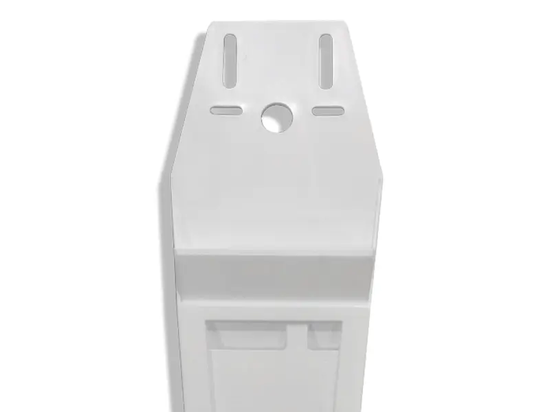 Extra long plastic knife holder for 2-3 knives, white