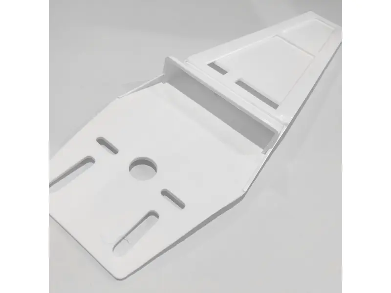 Extra long plastic knife holder for 2-3 knives, white