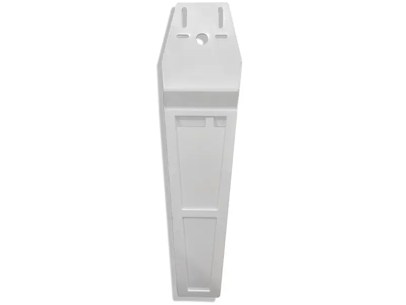 Extra long plastic knife holder for 2-3 knives, white
