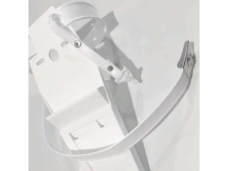 Belt with buckle for plastic knife holders, white